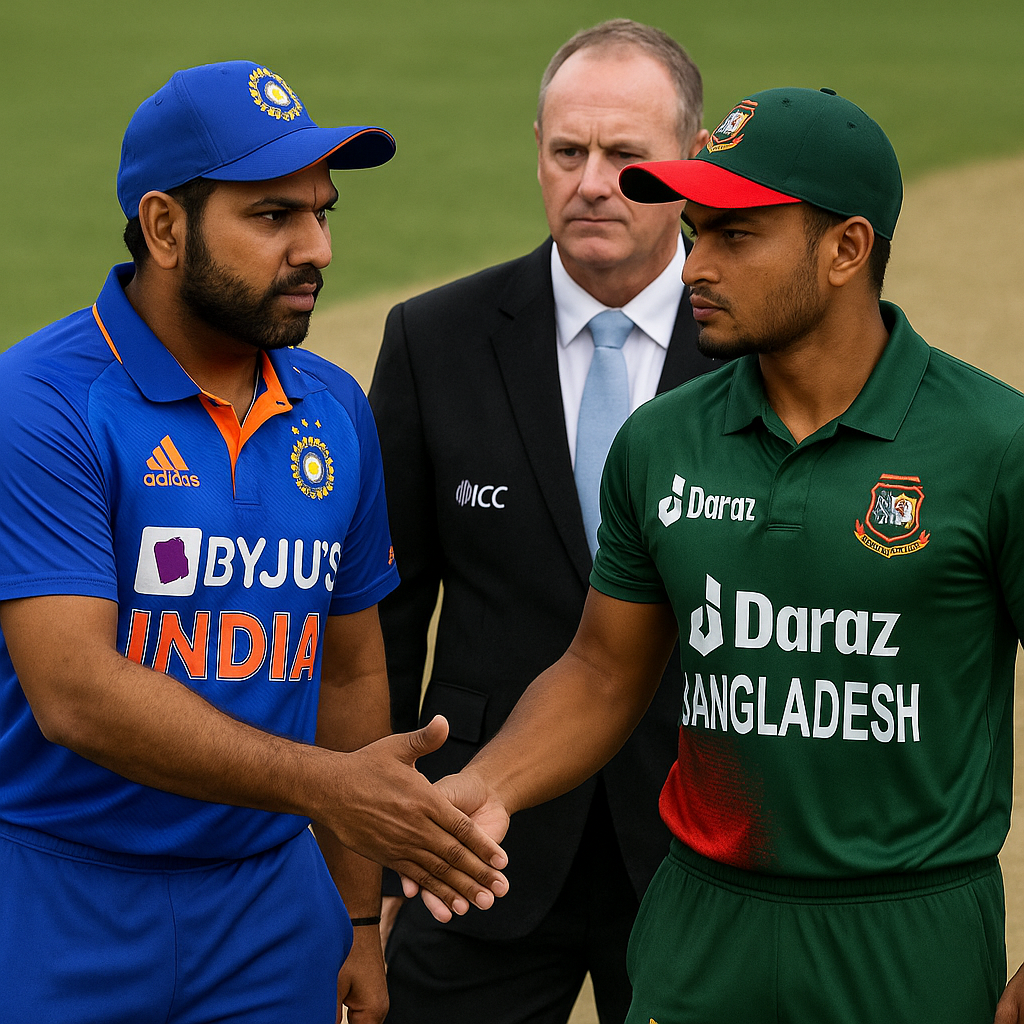 Generate a high-quality, relevant image prompt for an article about: Handshake Drama Returns: Stunni