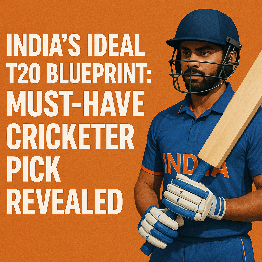 Generate a high-quality, relevant image prompt for an article about: India&rsquo;s Ideal T20 Blueprint: