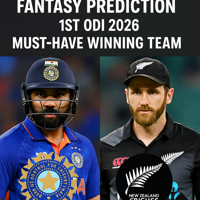 IND vs NZ Fantasy Prediction 1st ODI 2026: Must-Have Winning Team