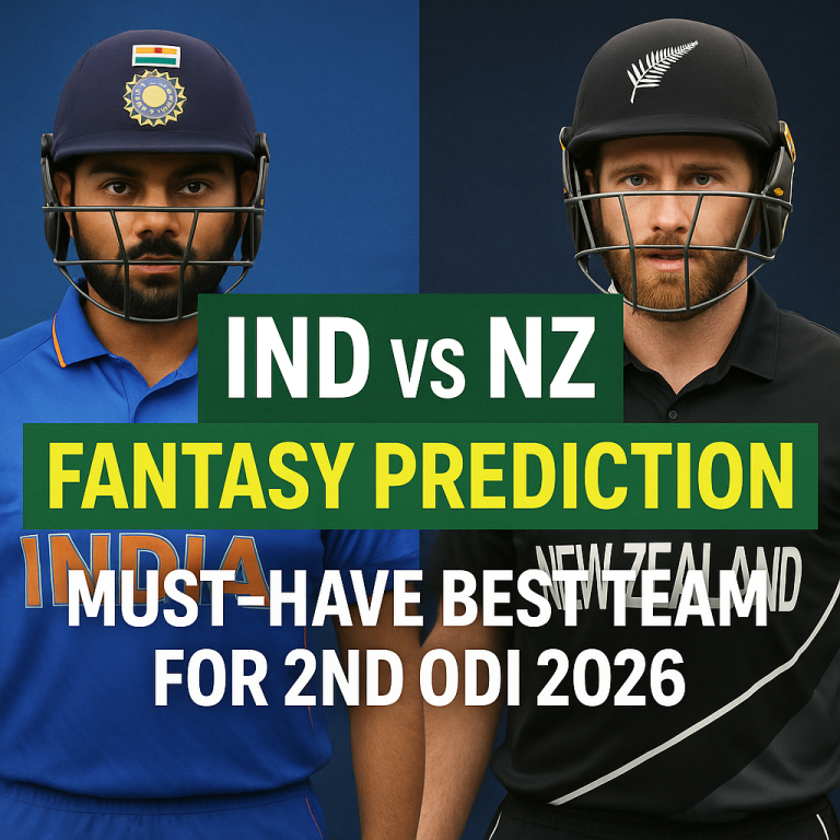 IND vs NZ Fantasy Prediction: Must-Have Best Team for 2nd ODI 2026