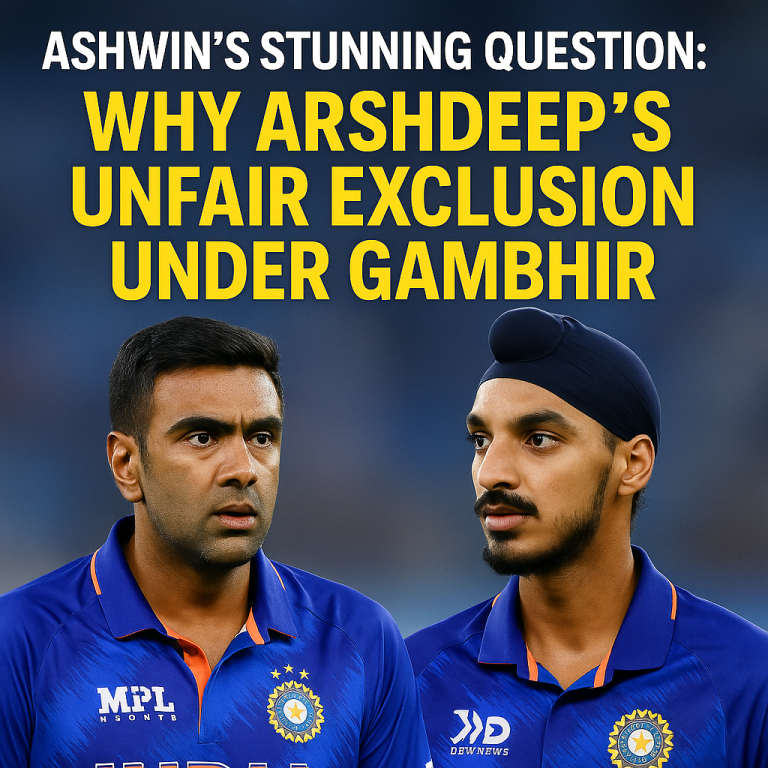 Ashwin’s Stunning Question: Why Arshdeep’s Unfair Exclusion Under Gambhir