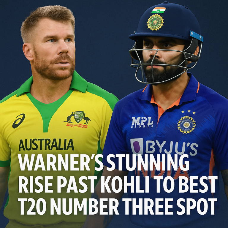 Warner’s Stunning Rise Past Kohli to Best T20 Number Three Spot