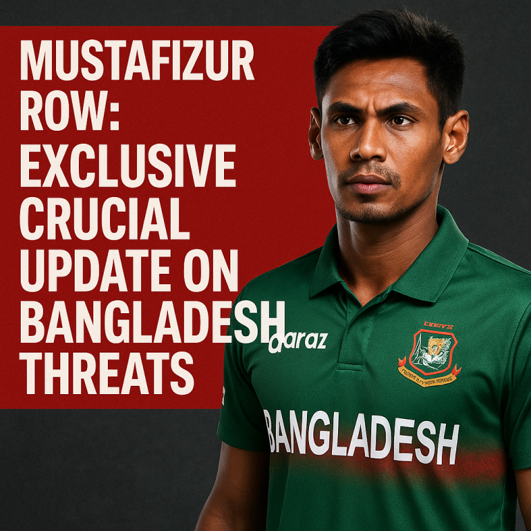 Mustafizur Row: Exclusive Crucial Update on Bangladesh Threats