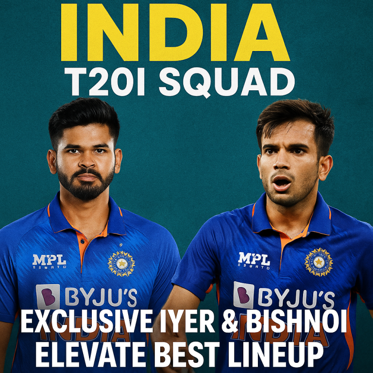 India T20I Squad: Exclusive Iyer & Bishnoi Elevate Best Lineup