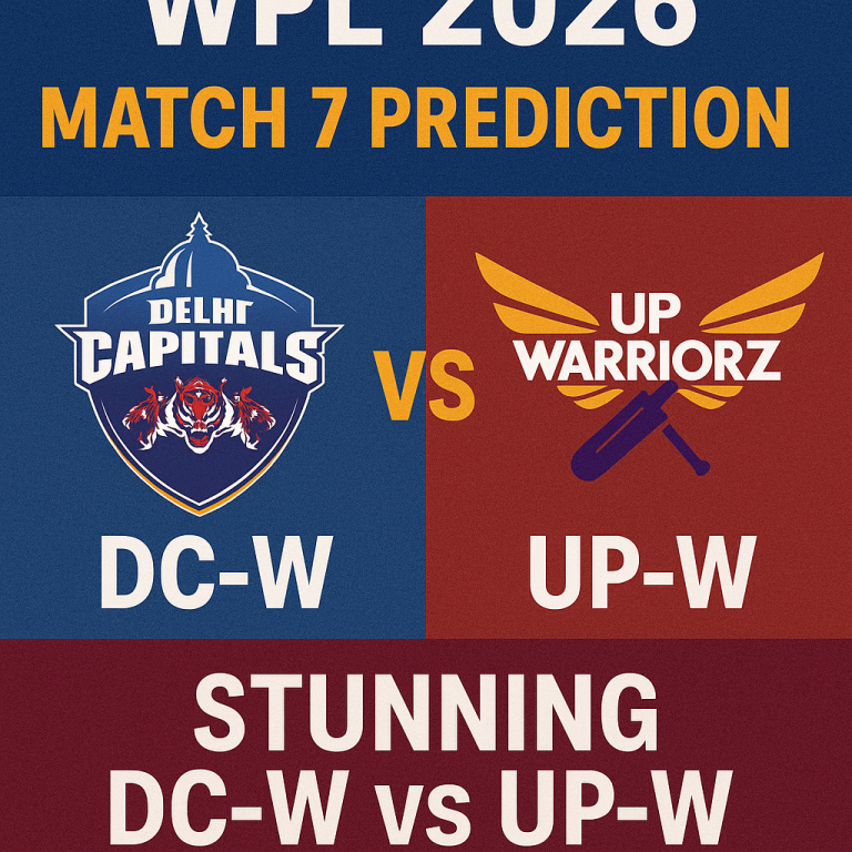 WPL 2026 Match 7 Prediction: Stunning DC-W vs UP-W Insights