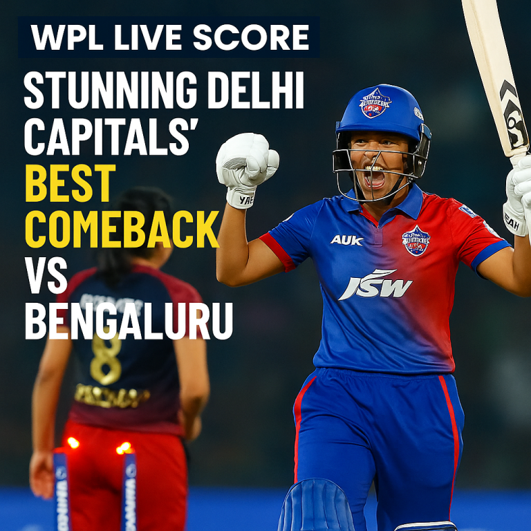 WPL Live Score: Stunning Delhi Capitals’ Best Comeback vs Bengaluru