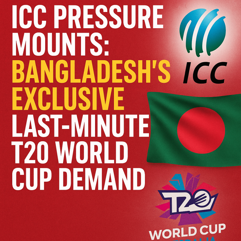 ICC Pressure Mounts: Bangladesh’s Exclusive Last-Minute T20 World Cup Demand